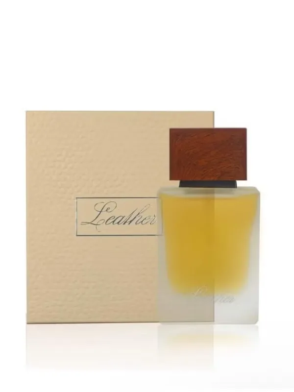 Ahmed Al Maghribi Leather Perfume 50ml – Extrait de Parfum, Saffron & Thyme, Leather, Woody & Powdery Fragrance