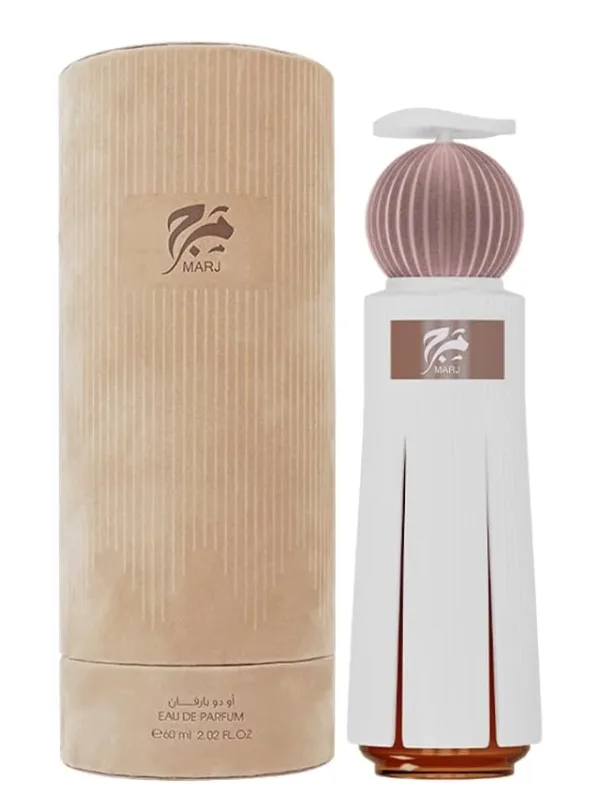 Ahmed Al Maghribi Marj Perfume 60ml – Eau de Parfum, Oud, Rose, Saffron, Musk, Amber & Sandalwood, Spicy Woody Oriental Fragrance