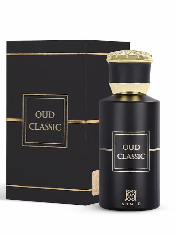 Ahmed Al Maghribi Oud Classic Perfume 50ml – Eau de Parfum, Oud, Cedarwood, Patchouli, Musk, Vanilla & Bakhoor, Long Lasting Unisex Fragrance