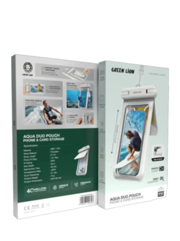 Green Lion Aqua Duo Pouch Phone Storage