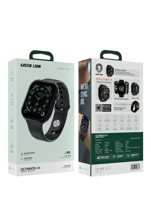 Green Lion Ultimate 41 Smart Watch – Fitness
