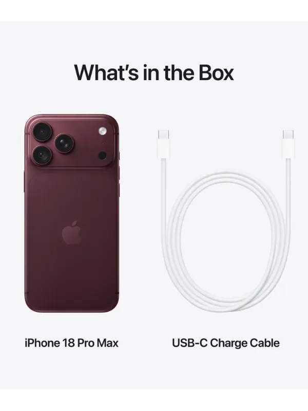 iPhone 18 Pro Max 256GB - Burgundy