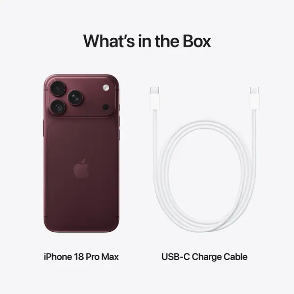 iPhone 18 Pro Max 256GB - Burgundy