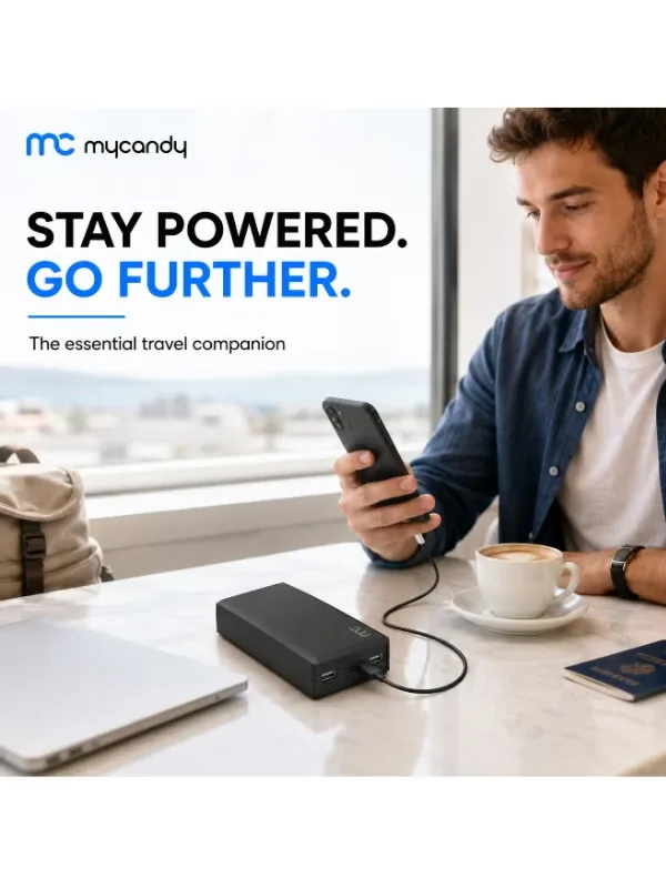 MyCandy Power Bank 20000mAh – Portable Fast Charging Battery Pack