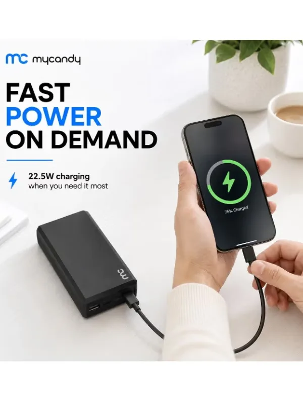 MyCandy Power Bank 20000mAh – Portable Fast Charging Battery Pack