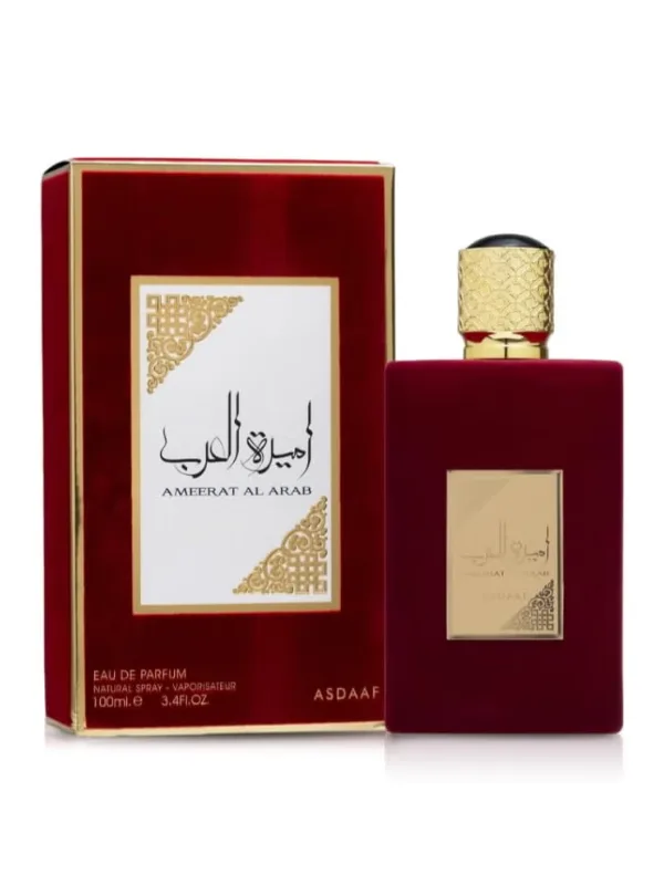Lattafa Asdaaf Ameerat Al Arab Perfume 100ml – Eau de Parfum, Citrus, Bergamot, Jasmine, White Musk, Vanilla & Oud, Elegant Floral Fragrance