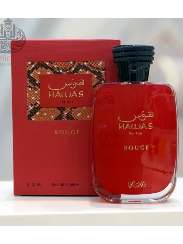 Rasasi Hawas For Her Rouge EDP 100ml Perfume – Long Lasting Women's Eau de Parfum