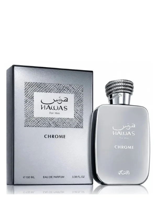 Rasasi Hawas For Him Chrome EDP 100ml Perfume – Long Lasting Men's Eau de Parfum