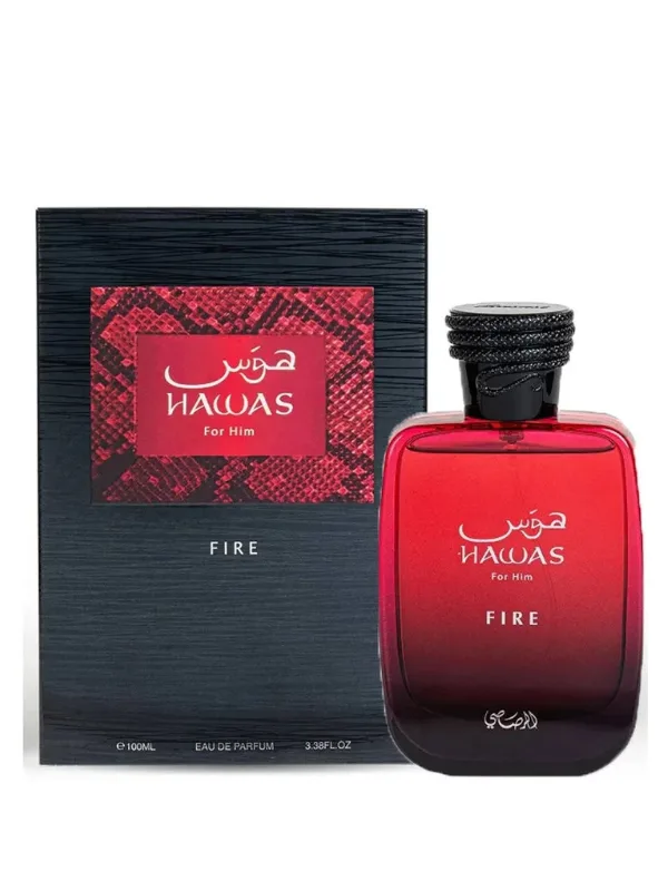 Rasasi Hawas For Him Fire EDP 100ml Perfume – Long Lasting Men's Eau de Parfum