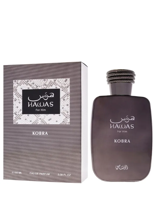 Rasasi Hawas For Him Kobra EDP 100ml Perfume – Long Lasting Men's Eau de Parfum